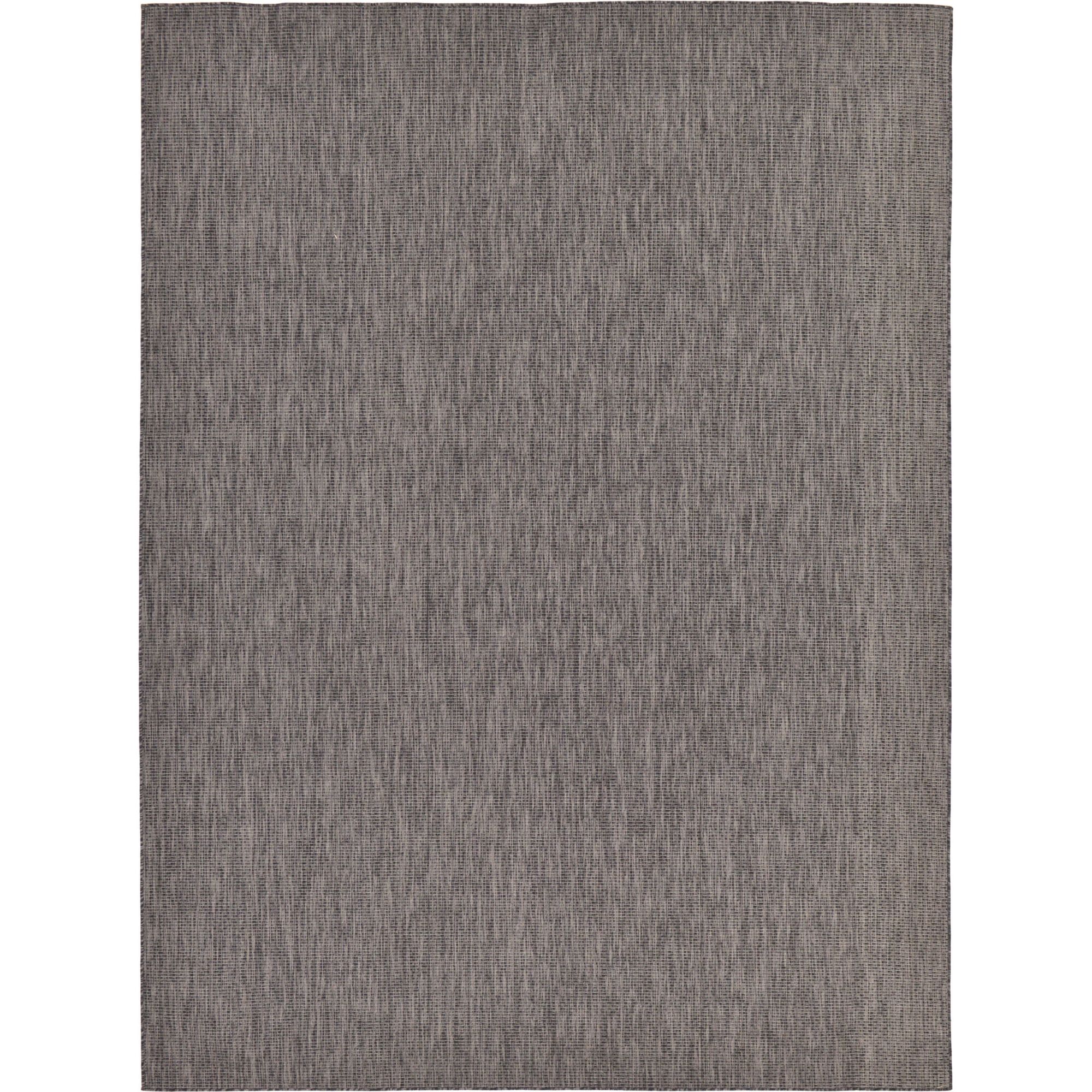 Unique Loom Solid Outdoor Contemporary Distressed Area Rug or Runner