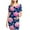 B, variant on Taqqpue Women's Maternity Dress Short Sleeve Crew Neck Bodycon Wedding Guest Pregnancy Dresses Printed Fitted Stretch Maternity Clothes Summer Boho Baby Shower Photoshoot
