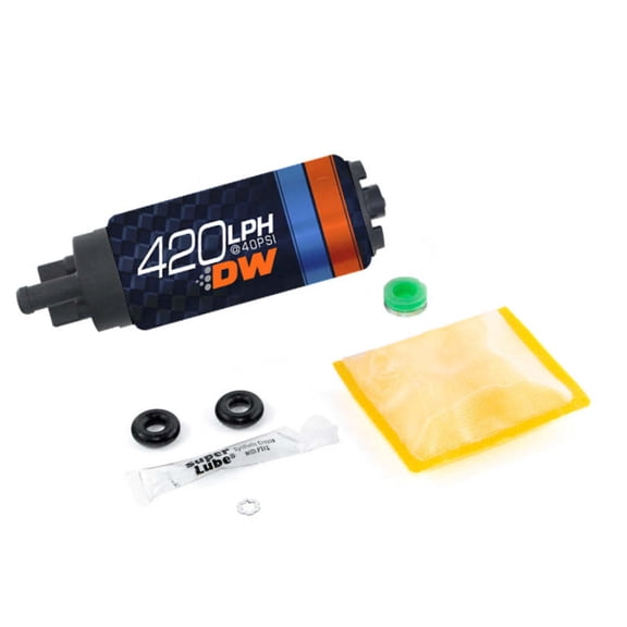 DeatschWerks 9-421-0847 DW420 Series 420LPH In-Tank Fuel Pump with Install Kit for Eclipse Turbo AWD 95-98