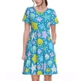 thumbnail image 1 of Vsdgher Robes Midi Maxi Décontractées pour Femmes Été 2025 Manches Courtes Légères Col Rond Robe de Plage, 1 of 6