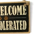 thumbnail image 3 of Worgeous Dogs Welcome People Accepted Wood Sign Farm Decor Hanging Plaque, 3 of 7