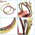 thumbnail image 3 of Spencer 2 Sets of 6 Guitar Strings Replacement Steel String for Acoustic Guitar For Beginners Performers (2 Colorful Set), 3 of 7