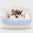 thumbnail image 6 of TOOYFUL Warm Hamster Nest, Sugar Glider Hammock, Hamster Hanging Bed, Soft Small Animal Cage, Guinea Pig House for Sugar Gliders Sleeping Blue, 6 of 10
