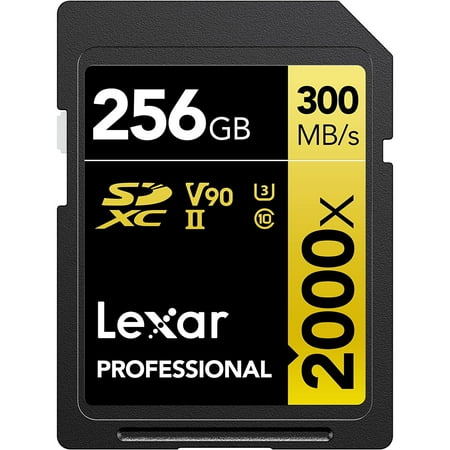 UPC: 0843367127207 | Lexar LSD2000256G-BNNNU 256GB Professional 2000X UHS-II SDXC Memory Card