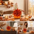 thumbnail image 5 of Thanksgiving Decor, Artificial Pumpkin Floral Pick Dahlia Pinecone, Thanksgiving Decorations Outdoor, Fall Artificial flowers Decorative, for Thanksgiving Home Decor, 5 of 7