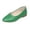 Green, variant on Women’s Pointed Toe Slip On Ballet Flats, Solid Color Faux Leather Casual Flat Shoes, Soft Non Slip Low Heel Walking Shoes for Daily Office Wear Red 7