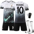 thumbnail image 1 of 2425 Real Madrid Club Blue Dragon Special Edition #10 Modric Dragon Pattern White Suit Jersey Football Jersey, 1 of 2