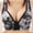 Black, variant on Womens Bra Woman's Printing Thin Front Buckle Adjustment Chest Shape Bra Underwear No Rims clothes under $10.00