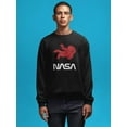 thumbnail image 2 of NASA Nasa Astronaut Silhouette Sweatshirt Men -NASA Designs, Male Large, 2 of 4