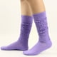thumbnail image 1 of Calcetines cálidos de color liso para mujer de los años 80 a 90, de punto apretado y muy largos, de poliéster., 1 of 5