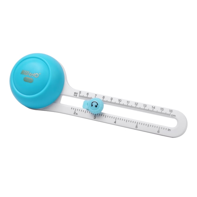 KW-triO Circular Paper Cutter Rotary Circle Cutter Manual Round Cutting Tool Paper Trimmer Scrapbooking Tool with Replacement Cutter Head for DIY Paper Cards Craft Supplies Sewing Tool
