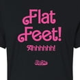 thumbnail image 3 of Barbie The Movie - Flat Feet - Juniors Cropped Cotton Blend T-Shirt, 3 of 5