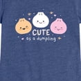 thumbnail image 2 of Instant Message - Cute Dumpling Toddler Short Sleeve Graphic T-Shirt, 2 of 5