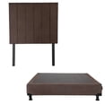 thumbnail image 1 of Box Base Cama Individual + Cabecera Argos Chocolate Dicasa Bless, 1 of 8