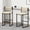 Creamy White, variant on Ergonomic Footrest and Anti - slip Screws | Great for Extended Sitting in Home Bars | Ensure Safety and Fatigue Reduction