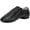 Black, variant on Unisex PU Leather Upper Slip-on Jazz Shoe with Up Elastic for Women and Men's Dance Shoes