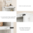 thumbnail image 3 of 5-Layer Wooden Bookcase Storage Plus Storage Rack,Retro Open Display Bookshelf,Wooden and Steel Frame,Suitable for Bedroom, Living Room, 3 of 6