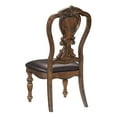 thumbnail image 2 of Traditional Formal Set of 4 Side Chairs Dining Room Furniture Dark Oak Finish Wood Lavish Style Back Design, 2 of 4