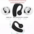 thumbnail image 6 of Bluetooth Earphone Headsets Office Handsfree Bluetooth Headset Headphones with Mic Voice Control Music Earbud (Black), 6 of 7