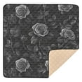 thumbnail image 6 of WOBOGO Black Rose Baby Playmats Extra Large Waterproof Rollable Activity Pads for Toddlers 50×50inch, 6 of 7