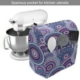 thumbnail image 2 of Purple Stand Mixer Cover, Retro Circular Arrangement with Dots Bulls Eye Pattern Abstract Geometric Design, Kitchen Appliance Organizer Bag Cover with Pockets, 5 Quarts, Multicolor, by Ambesonne, 2 of 4
