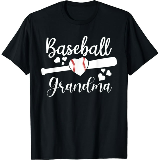 T-Shirt Mignon pour Amateur de Baseball Grand-Mère - comme sur l'Image - S