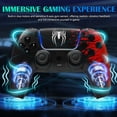 thumbnail image 4 of Wireless Controller Compatible with P5/P5 Pro/P5 Slim/PC,with 1500mAh Battery,Dual Vibration,6-Axis Motion Control,Speaker,3.5mm Audio Jack,Spider, 4 of 7