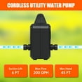 ATMOREA Cordless Water Transfer Pump 20V Battery 200GPH Portable