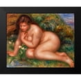 thumbnail image 2 of Renoir, Pierre-Auguste 14x12 Black Modern Framed Museum Art Print Titled - Bather Gazing at Herself in the Water 1910, 2 of 5