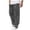 A-Grey35, variant on XIAOCHA Mens Pleated Front Dress Pant Wide Leg Full Length Button Waist Trouser Smooth Minimalist office Pants