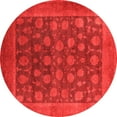 thumbnail image 1 of Ahgly Company Indoor Round Oriental Orange Industrial Area Rugs, 7' Round, 1 of 4