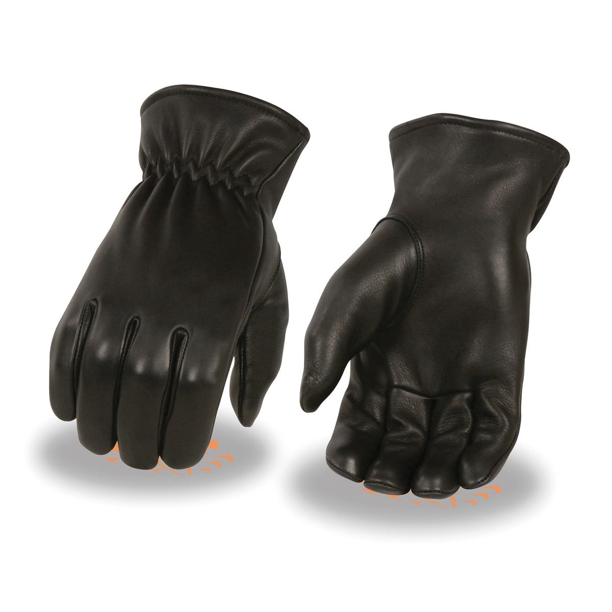 Milwaukee Leather Men’s Unlined Deerskin Gloves w/Cinch Wrist-Black-X-Small 