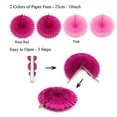 thumbnail image 3 of Yeacher Paper Fan Flowers，20pcs/Set Paper Fans Set Hanging Pinwheels Fan DIY Paper Craft for Wedding, 3 of 7