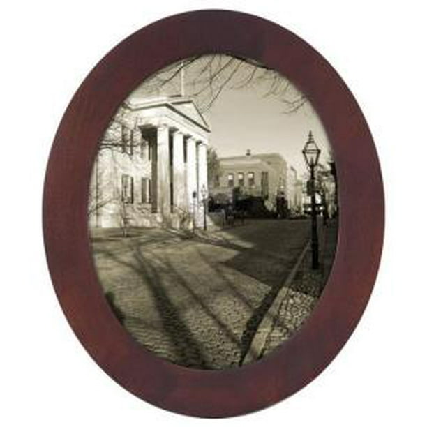 WALNUTBROWN OVAL wood 8x10 frame by Malden