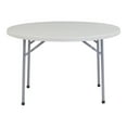 thumbnail image 1 of Pemberly Row Table Pliante Ronde en Plastique Robuste de 48 Pouces en Gris Moucheté, 1 of 9