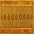 thumbnail image 1 of Ahgly Company Machine Washable Indoor Square Oriental Yellow Traditional Area Rugs, 8' Square, 1 of 4