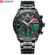 thumbnail image 1 of Reloj Curren Masculino 8410 Resistente al Agua Negro Verde, 1 of 3
