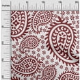 thumbnail image 2 of oneOone Rayon Brown Fabric Asian Paisley Craft Projects Decor Fabric Printed By The Yard 56 Inch Wide, 2 of 4