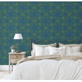 thumbnail image 4 of S4Sassy Self-Stick Decorative Boho Wallpaper, Dot Geometric Print Wall Paper, Vinyl Waterproof Contact Paper, Blue, 25"X 240" Removable Renter Friendly Walls Covering For Bedroom, Dining Room, 4 of 8