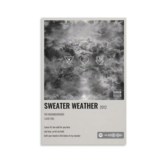 The Neighbourhood - Sweater Weather 2 Canvas Poster Wall Decorative Art Painting Living Room Bedroom Decoration Gift