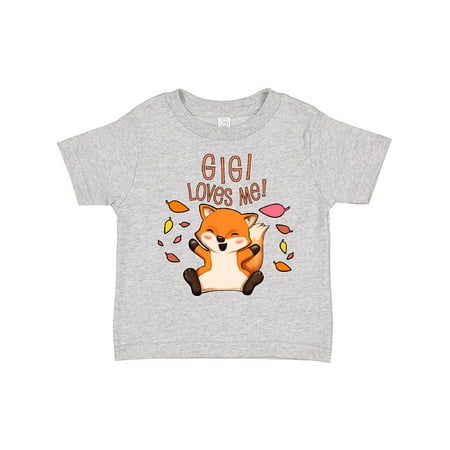 

Inktastic Gigi Loves Me!- Cute Baby Fox Boys or Girls Toddler T-Shirt