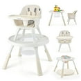 thumbnail image 1 of Gymax 6 in 1 Baby High Chair Infant Activity Center w/ Height Adjustment, 1 of 10