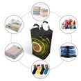 thumbnail image 3 of DouZhe 50L Rectangular Laundry Basket, Crypto Currency Bitcoin Prints Waterproof Foldable Laundry Hamper with Aluminum Handles, 3 of 6