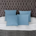 thumbnail image 6 of COVERS&ALL Square Throw Pillow Covers with Inserts, Decorative Covers with Cushions, Waterproof UV Resistant Soft, Home Decor Office Travel Couch Sofa Universal uses (14"x14", Pack of 4, Sky Blue), 6 of 7
