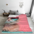 thumbnail image 5 of Vsdgher Cool Cat Pink Sunglasses Ultra-Soft Micro flannel Blanket Throw Blankets for Couch Sofa, Bed (4 sizes)-80"x60", 5 of 7
