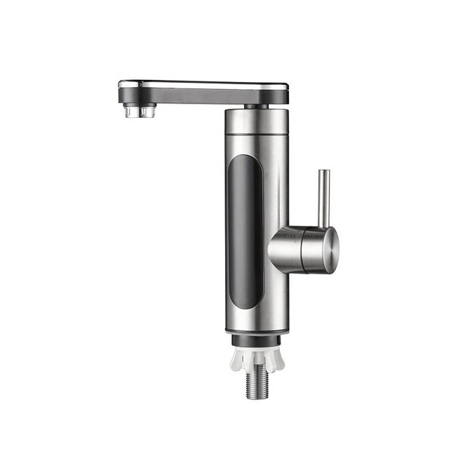 Grifo eléctrico para el hogar, pantalla digital, grifo de calentamiento rápido, grifo de acero inoxidable para baño y cocina