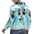 thumbnail image 6 of Xecao Swimming Cat Goggles Pattern Men's Adult Pullover Hoodie,Hooded Sweatshirt-Large, 6 of 7