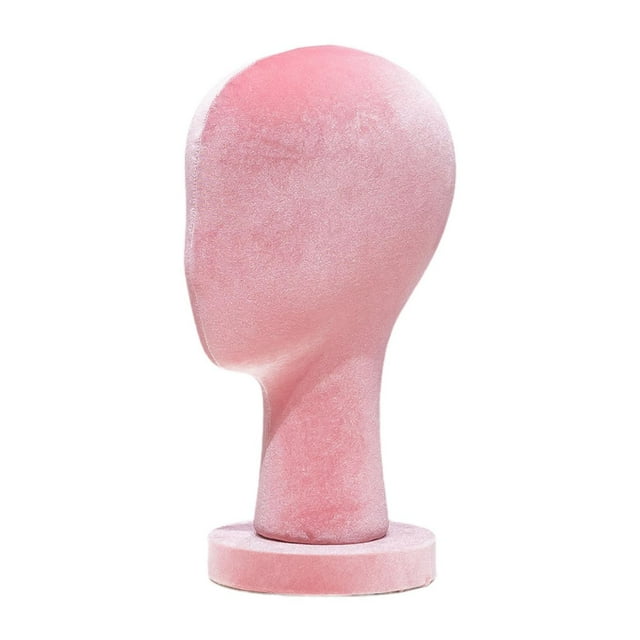 Cabeza de maniquí calva, cabeza de maniquí independiente, modelo de exhibición de peluca, cabeza de peluca de terciopelo para anteojos, decoración del Altura 33cm
