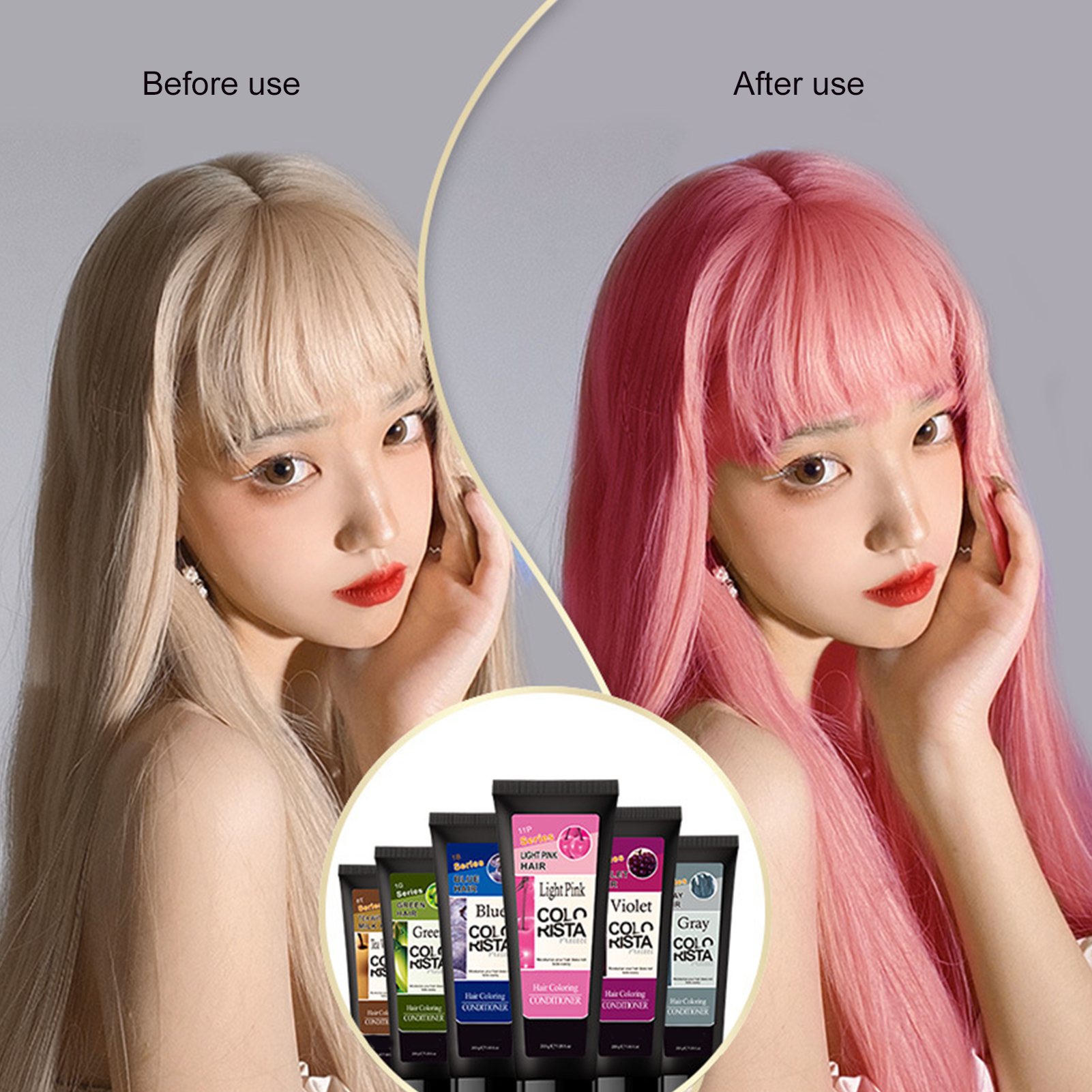 Kaola 200ml Multifunctional Hair Coloring Conditioner Long Lasting Improve Frizz Color Locking Repair Complementary Conditioner for Daily Use - image 3 of 8
