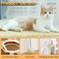 thumbnail image 7 of GreenJoy Cat Tree for Indoor Cats, 31.7'' Climbing Activity Tower with Scratching Posts, Hanging Mouce Ball and Bed, Cats Play Scratch, 7 of 7
